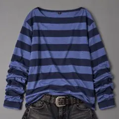 【ラス１】00s OLD UNIQLO 太ボーダーロンＴY2K archive