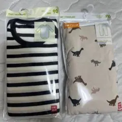 UNIQLO ベビー服 長袖ロンパースとレギンスセット