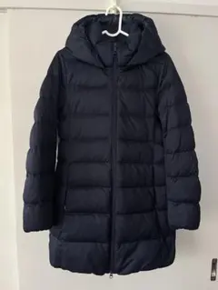 ユニクロ　ウルトラライトダウン ストレッチフーデットコート Mサイズ　ネイビー