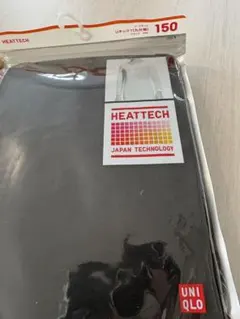 ユニクロヒートテック UネックT 九分袖　150cm ブラック