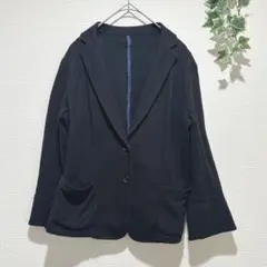 【コムサイズム】黒 テーラードジャケット　Mサイズ　レディース　軽量