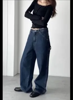 【新品】canal JEAN El mar　ペインターデニムパンツM