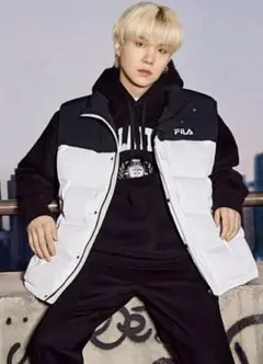 日本未発売 BTS×FILA SUGA着用 パーカー 黒 M