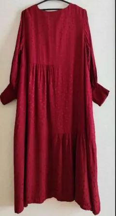 タグ付美品ear PAPILLONNER 《2WAY》ドット柄フレアワンピース