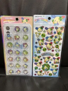 ウサハナ　おはじきシール＆キャンディグリッターステッカー♡