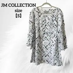 JM COLLECTION チュニック 【S】サイズ ホワイト/ブラック