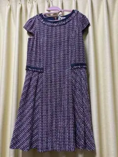 ローズティアラ　ツィードワンピース　大きなサイズ