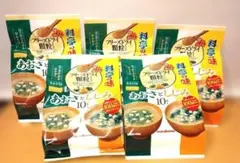 マルコメ フリーズドライ 顆粒 料亭の味 あおさとしじみ 味噌汁 10食×5個のサムネイル