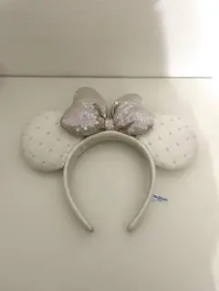ディズニー カチューシャ ミニー 白
