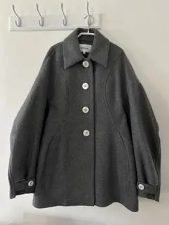 ENFOLD 黒 ピーコート 2ボタン 2025年最新】ENFOLD レディース ピーコート・ウールコートの人気