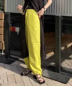 RODEO CROWNS WIDE BOWLイージーパンツ　リネンパンツ
