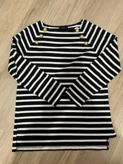 Cloth＆Cross 金ボタン ボーダーカットソー ハグオーワー - メルカリ