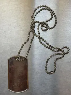 グッチ GUCCI 925 ドッグタグ ネックレス シルバー 30g Y906 - メルカリ