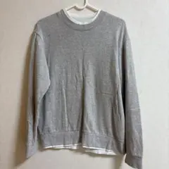 トレーナー グレー 長袖 スウェット トップス M