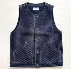 Schott Bros. Perfecto ストライプデニムベスト S - メルカリ