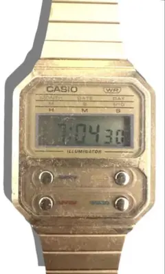 CASIO A100WEG-9A ゴールド デジタル腕時計 チプカシ 動作品