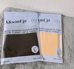 MoonUp ボディシェイパーショーツ L 黒・肌色