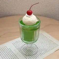 【食品サンプル】訳あり　メロンソーダ　喫茶店
