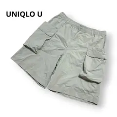 UNIQLO U パラシュートカーゴショーツ グリーン L ナイロン イージー