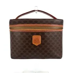 【美品】CELINE セリーヌ マカダム バニティ バッグ ハンドバッグ ポーチ