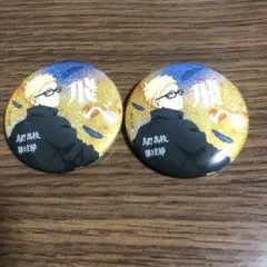 ハイキュー　横断幕　月島蛍　グリッター　缶バッジ　2点