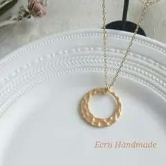 mou様　マットゴールド ムーンプレートペンダントトップ