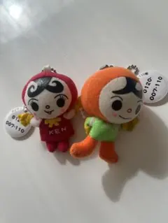 「人KENまもる君」「人KENあゆみちゃん」のマスコットキーホルダー