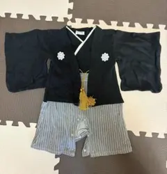 ベビー 袴ロンパース 男の子 紋付袴 和服 初節句 お食い初め