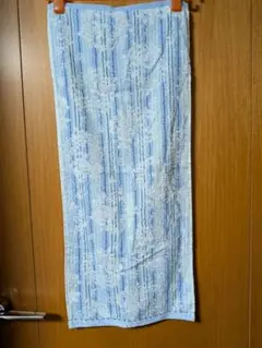 Izax Valentinoフェイスタオル①ブルー ストライプ柄のサムネイル