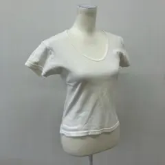 【a1626】リーバイス 半袖Tシャツ 白 M 無地 シンプル Uネックのサムネイル