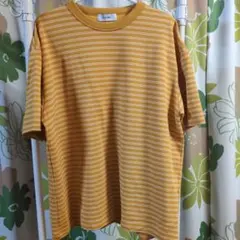 PLUS ONE ボーダー Tシャツ イエローのサムネイル