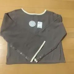 アースミュージック&エコロジー　マルチWAYセンタースリットニットプルオーバー