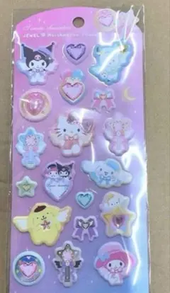正規品 サンリオキャラクターズ ジュエルマシュマロステッカーズ ジュエリーシール