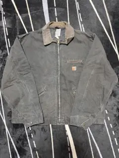 2000年USA製造Carhartt デトロイトジャケットフェードグレー 2000年USA製造Carhartt デトロイトジャケットフェードグレー - メルカリ