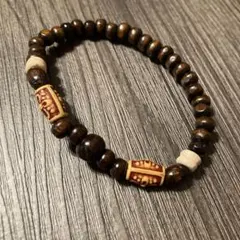 カ*ラ様 【353】新品 カジュアル 木製ビーズブレスレット