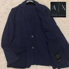 ✨極美品/リネン/XL✨アルマーニエクスチェンジ テーラードジャケット 小紋調のサムネイル