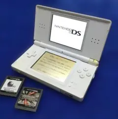 ニンテンドーDS Lite ホワイト 本体とゲームカード2枚付き