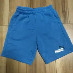 PUMA ハーフパンツ 130サイズ 青　スウェット