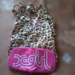 x-girl ヒョウ柄エコバッグ