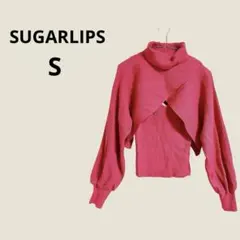 SUGARLIPS ピンク クロスオーバー トップス S