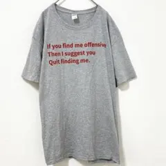 フルーツオブザルーム Ｔシャツ クルーネック 半袖 メッセージ【L】灰色 綿