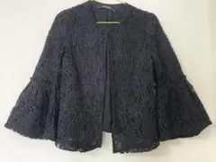 ZARA BASIC フレアスリーブ ノーカラージャケット