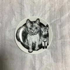 ノベルティ ヒグチユウコ 猫 馬 小皿のサムネイル