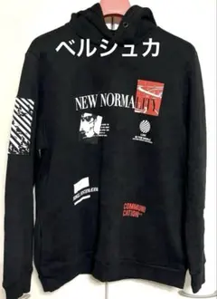 【古着】■ベルシュカ/New Normalityプリントプルオーバーパーカーのサムネイル