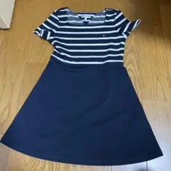 TOMMY HILFIGER ストライプ 半袖ワンピース 110