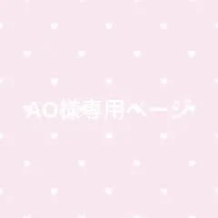 AO様専用ページ