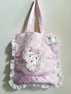 新品タグ付　My Furbaby チャーミーキティ フリルトートバッグ A4のサムネイル