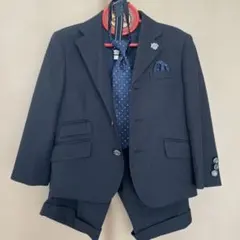 ネイビー フォーマルスーツ（ネクタイ付き）110cm