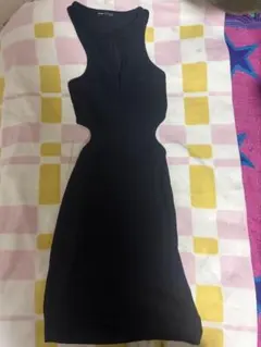Bershka ノースリーブ ミニワンピース ブラック