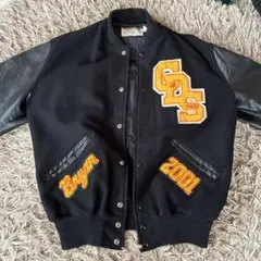 90s Delong usa製　スタジャン　ラム革